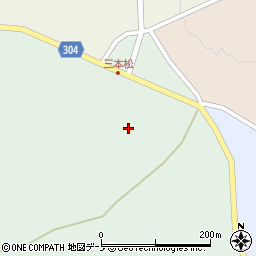 秋田県男鹿市五里合鮪川寺台周辺の地図