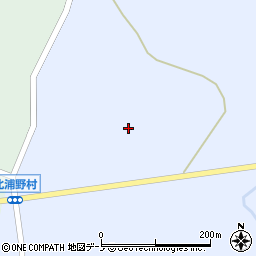 秋田県男鹿市北浦野村（平徳）周辺の地図