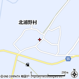 秋田県男鹿市北浦野村前野周辺の地図