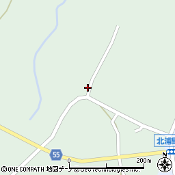 秋田県男鹿市北浦湯本苗代沢周辺の地図