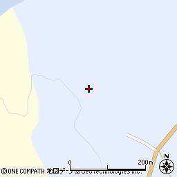 秋田県男鹿市五里合琴川浜沢周辺の地図