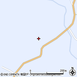 秋田県男鹿市五里合琴川沢田周辺の地図