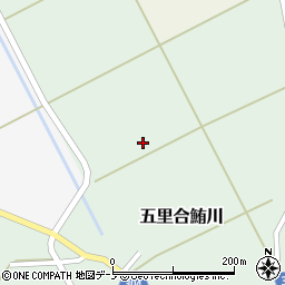 秋田県男鹿市五里合鮪川張山周辺の地図