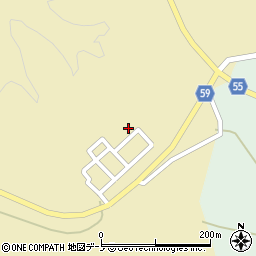 秋田県男鹿市北浦西黒沢東山周辺の地図