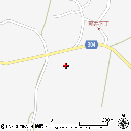 秋田県男鹿市五里合箱井出ケ沢周辺の地図