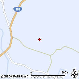 秋田県男鹿市五里合琴川縄手ノ内周辺の地図