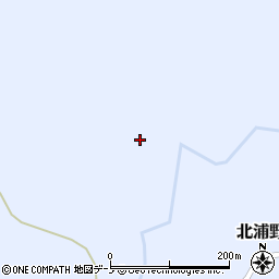 秋田県男鹿市北浦野村中谷地周辺の地図