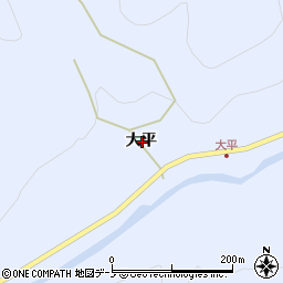 岩手県下閉伊郡岩泉町安家大平周辺の地図