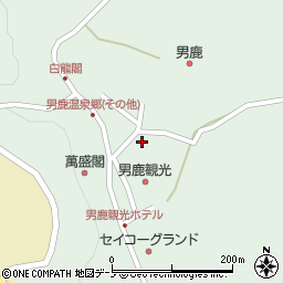 男鹿温泉郷周辺の地図