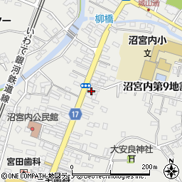 西田食堂周辺の地図
