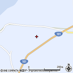 秋田県男鹿市五里合琴川浜台周辺の地図