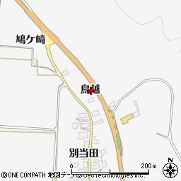 秋田県南秋田郡八郎潟町真坂鳥越周辺の地図