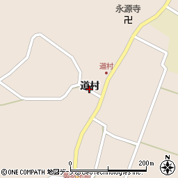 秋田県男鹿市鵜木道村周辺の地図