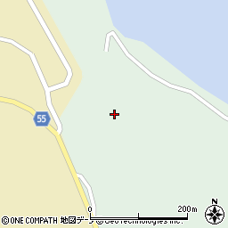 秋田県男鹿市北浦湯本館福周辺の地図