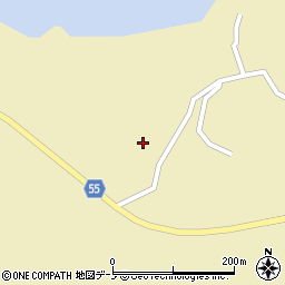 秋田県男鹿市北浦西黒沢（天王岱）周辺の地図
