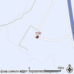 秋田県三種町（山本郡）天瀬川（市野十八坂）周辺の地図