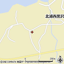 秋田県男鹿市北浦西黒沢鳥ノ久保周辺の地図