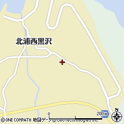 秋田県男鹿市北浦西黒沢新屋敷周辺の地図