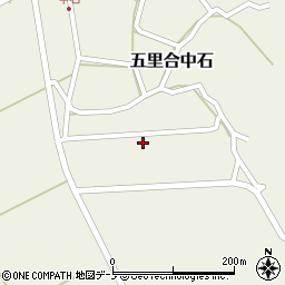 秋田県男鹿市五里合中石大沢周辺の地図