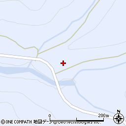 秋田県北秋田市阿仁小沢鉱山周辺の地図