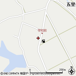 秋田県男鹿市五里合神谷（下石）周辺の地図