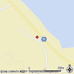 秋田県男鹿市北浦西黒沢（二子沢）周辺の地図