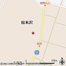 秋田県男鹿市松木沢松木周辺の地図