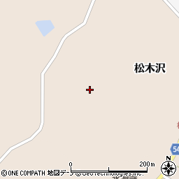 秋田県男鹿市松木沢家ノ上台周辺の地図