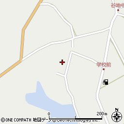 秋田県男鹿市五里合神谷（銭神沢）周辺の地図
