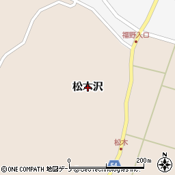 秋田県男鹿市松木沢周辺の地図