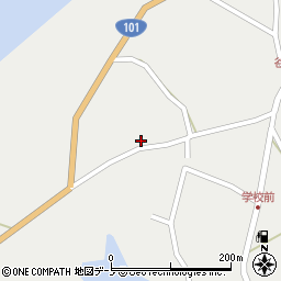 秋田県男鹿市五里合神谷長者森2-1周辺の地図