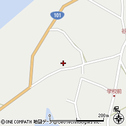秋田県男鹿市五里合神谷長者森2周辺の地図
