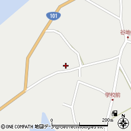 秋田県男鹿市五里合神谷長者森2-2周辺の地図