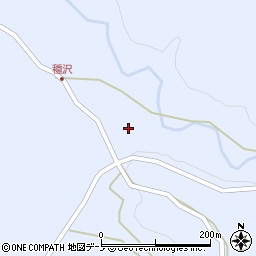 秋田県山本郡三種町天瀬川種沢家ノ下周辺の地図