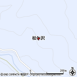 岩手県下閉伊郡岩泉町安家松ケ沢周辺の地図