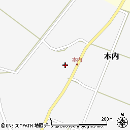 秋田県男鹿市本内虚空蔵下周辺の地図