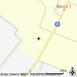 秋田県男鹿市福米沢道西周辺の地図