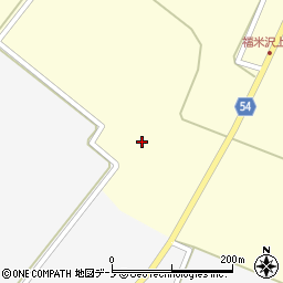秋田県男鹿市福米沢上台周辺の地図