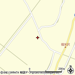秋田県男鹿市福米沢十王堂道周辺の地図