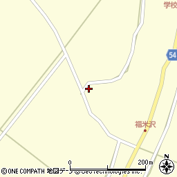 秋田県男鹿市福米沢大門道周辺の地図