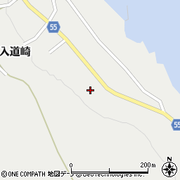 秋田県男鹿市北浦入道崎家ノ上216周辺の地図