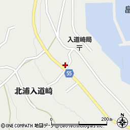 秋田県男鹿市北浦入道崎家ノ上160周辺の地図