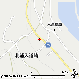 秋田県男鹿市北浦入道崎家ノ上150-2周辺の地図