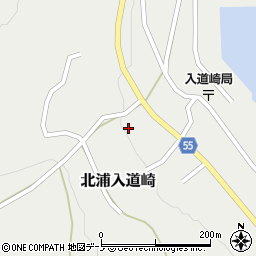 秋田県男鹿市北浦入道崎家ノ上109周辺の地図