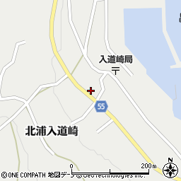 秋田県男鹿市北浦入道崎家ノ上156周辺の地図