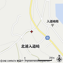 秋田県男鹿市北浦入道崎家ノ上112周辺の地図