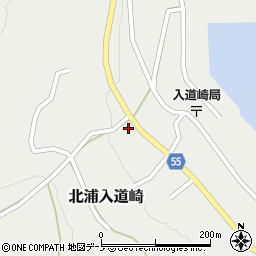 秋田県男鹿市北浦入道崎家ノ上105周辺の地図