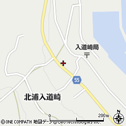 秋田県男鹿市北浦入道崎家ノ上154周辺の地図