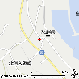 男鹿市入道崎へき地出張診療所周辺の地図