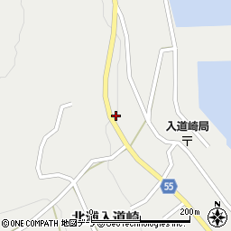 秋田県男鹿市北浦入道崎家ノ上76周辺の地図